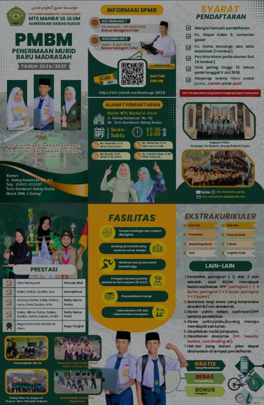 Penerimaan Murid Baru Madrasah Tahun Ajaran 2026/2027