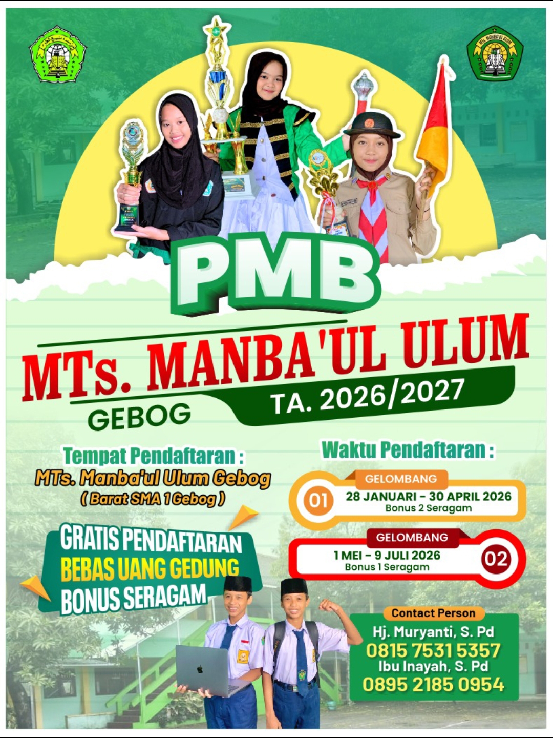 PMB TP 2026/2027 DIBUKA!!